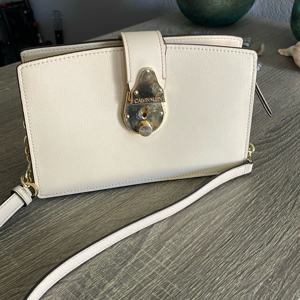 Calvin Klein White crossbody bag